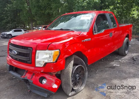 2013 Ford F150 Super Cab из США, поврежденный, VIN 1FTFX1EF7DKF12972